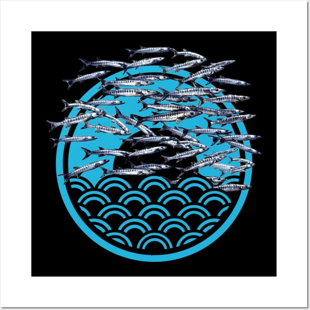 Barracuda cyclone Scuba Wall Art by LekPanda